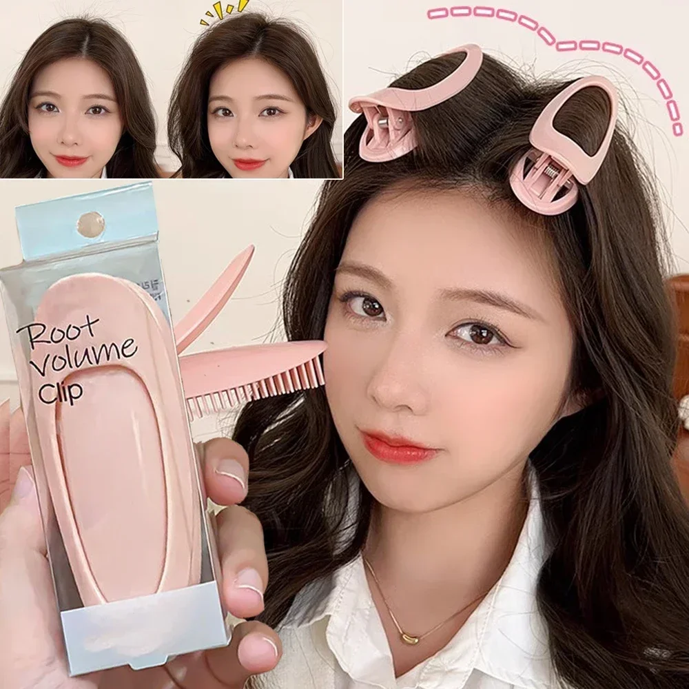 Fluffy Hairpin Curling Bangs Clips Hair Roots Volumizing Hair Clips Women Curling Fixed Shape Volume Roller 1/2PCS hair styling tool hair curling tools