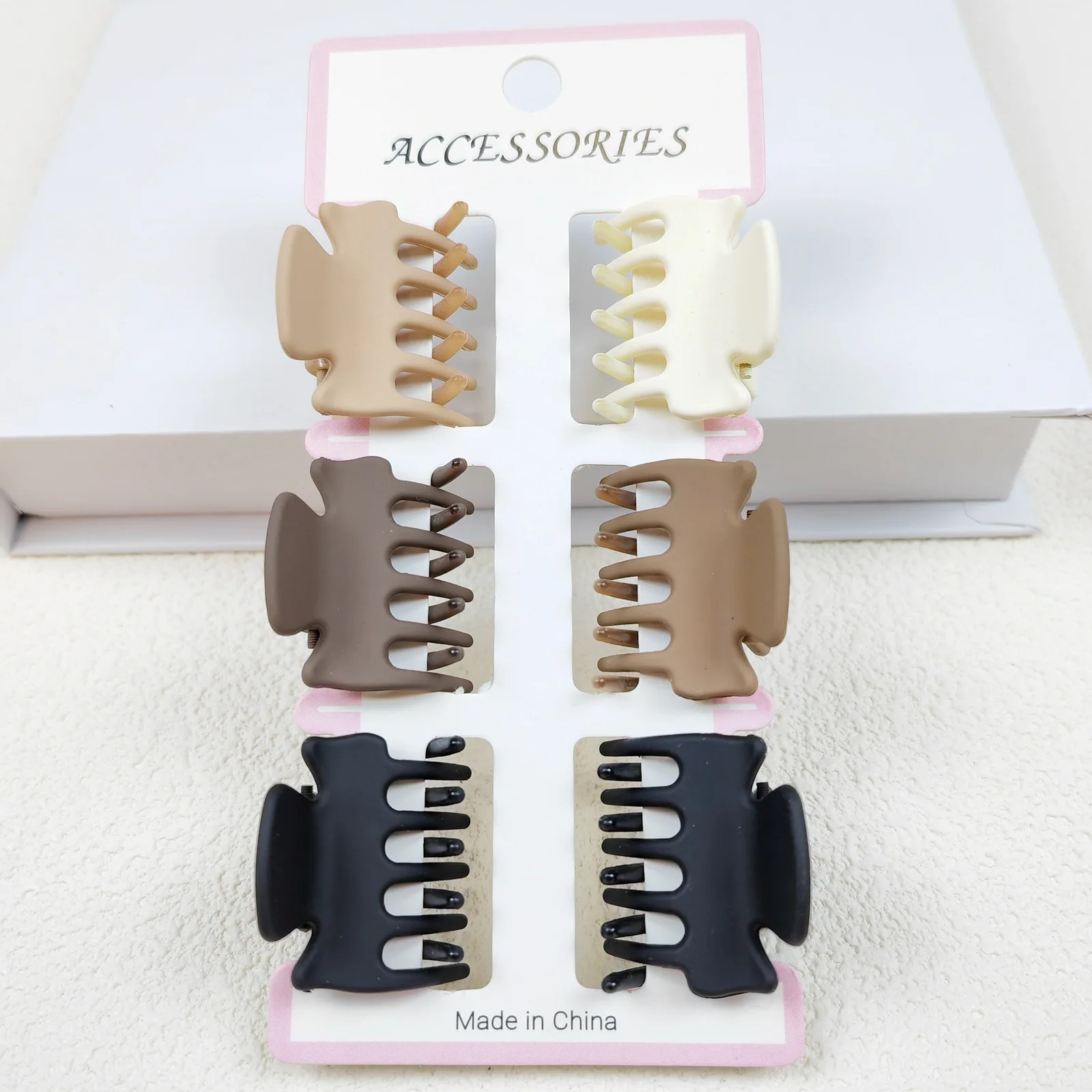 Hair Clips for Women, Flower Claw Clips for Thick Hair, Non-Slip Hair Accessories with Multi-Styles, Neutral Colors Hair Claw