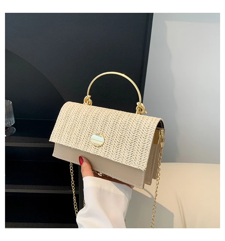 Fashion Pu Hasp Ladies Top-Handle Bags Braid Design 2024 New Brand Shoulder Bags for Women Free Shipping Bolsas Femininas