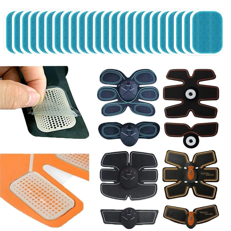 Muscle Stimulator 4*6cm EMS ABS Fitness Gel Pads Replacement Gel Patch Fitness Accessories Training Massager Relax