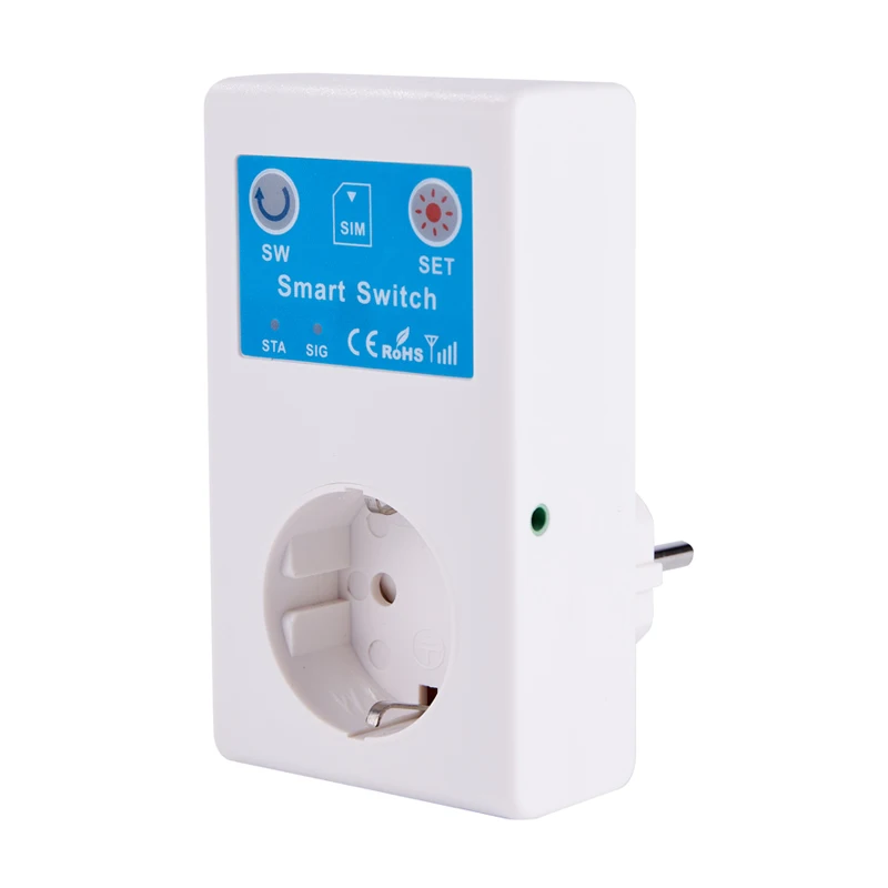 16a Gsm Sms Smart Steckdose Steckdose Temperatursensor Controller Stecker  Intelligenter Relaisschalter Hausautomation Fernbedienung