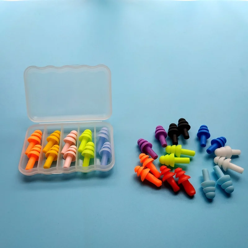 10 Pairs Silicone Ear Plugs Sound Insulation Ear Protector Anti Noise Snore Comfortable Sleeping Earplugs For Noise Reduction