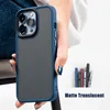 Luxury Shockproof Armor Case on for iPhone 13 12 11 7 8 Pro Max Mini Metal Button Camera Lens Protection Clear Matte PC Cover 1