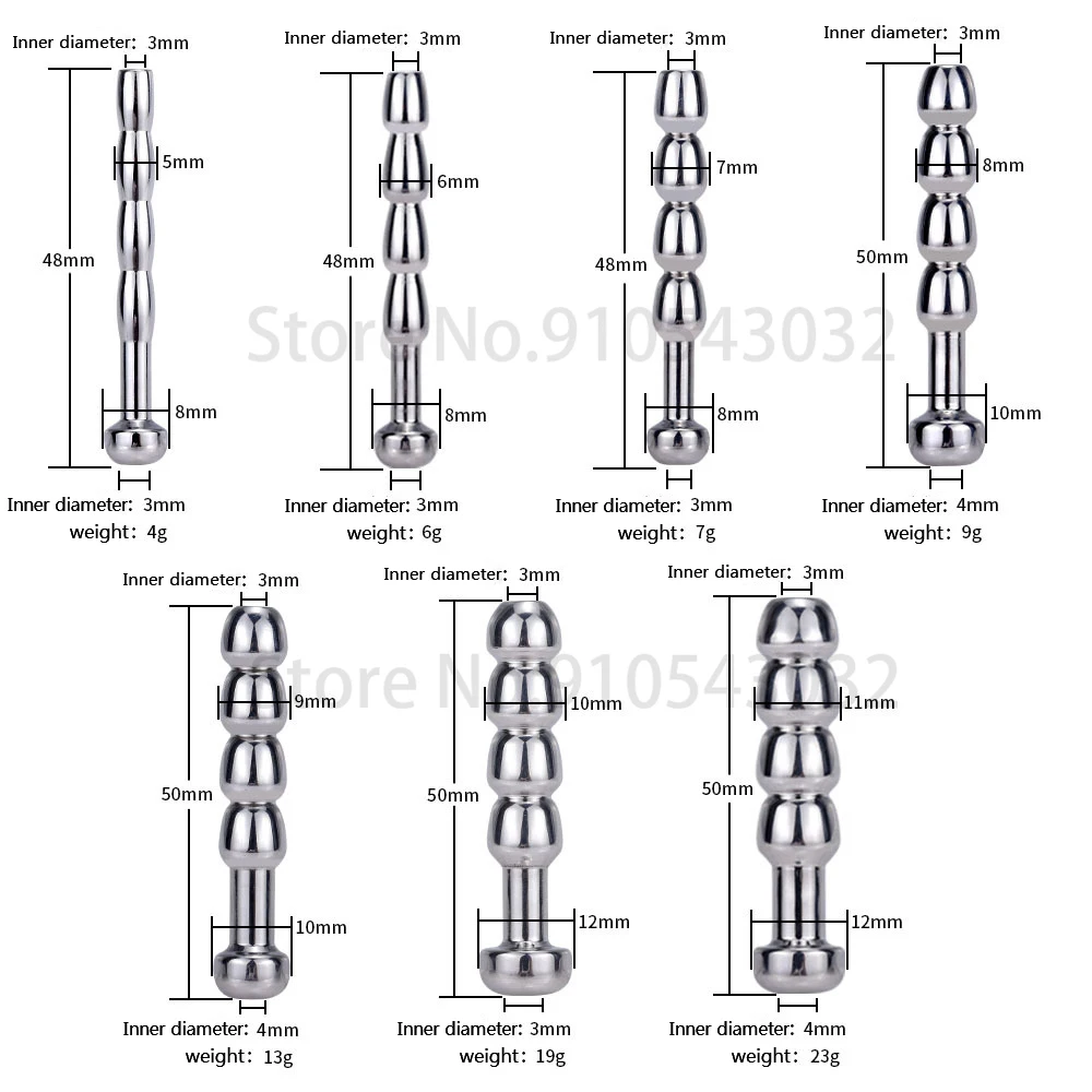 7 sizes Penis Urethral Plug male urethra dilator Stainless Steel Catheters Anal Beads For Men Penis Sex Toy Adult Game sex shop