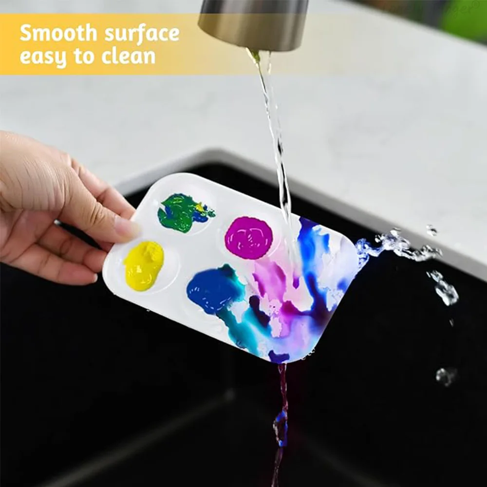 6 آبار لوحات صينية الطلاء منصات الطلاء البلاستيكية...