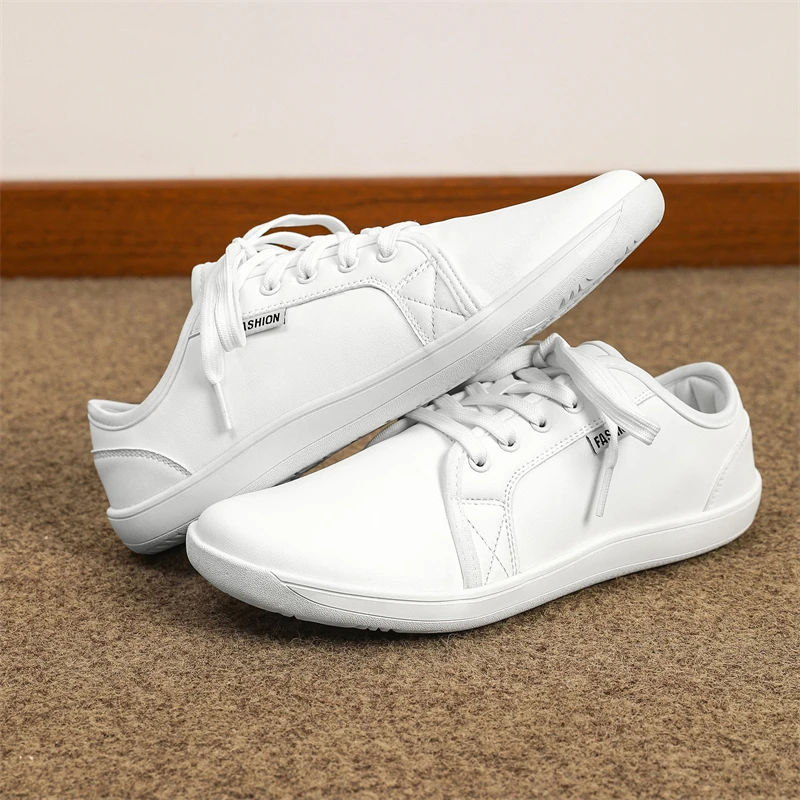 Barefoot Wide Toe Box Shoes for Men - Minimalist Barefoot Dress Shoes Sneakers Zero Drop Slip on Walking Non Slip Shoes for Men 6
