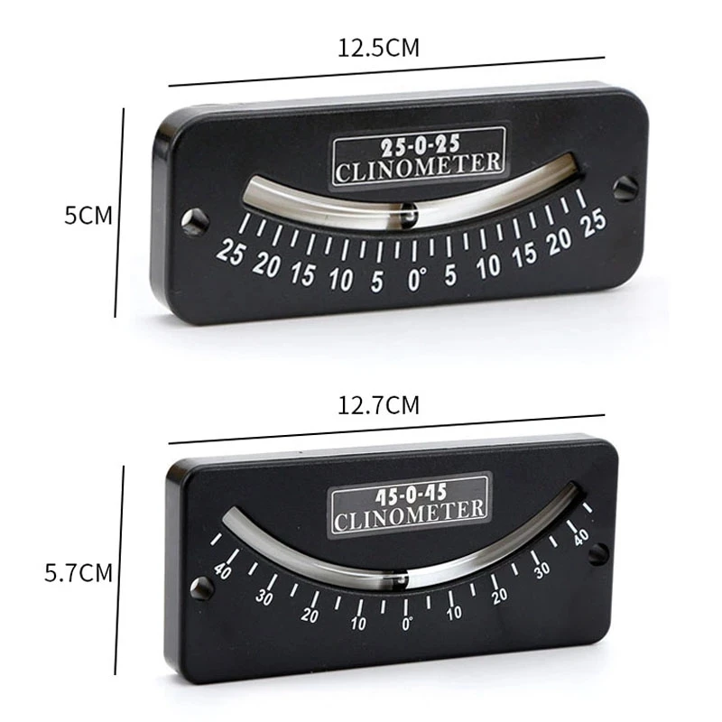 25-0-25 Inclinometer Mini Protractor Level for Off-Road Vehicle, Jeep, Truck, RV, Camper, Trailer, or Boat 3