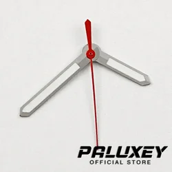 Gold and Silver Luminous Watch Hands with Green Glow (Silver Red)