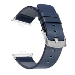 Premium Leather Smartwatch Sport Strap Accessory - Redmi watch 4 5 (Blue S)
