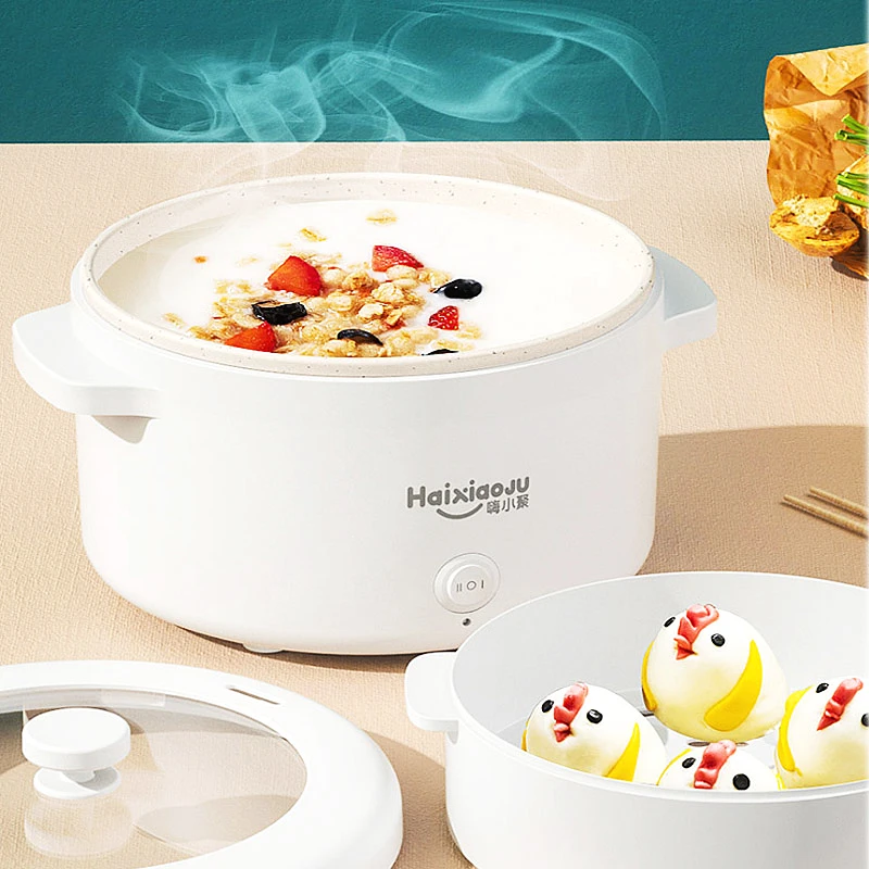 1-2 People Electric Rice Cooker Single Double Layer 220V Multi Non-Stick  Smart Mechanical MultiCooker Steamed Pot For Home