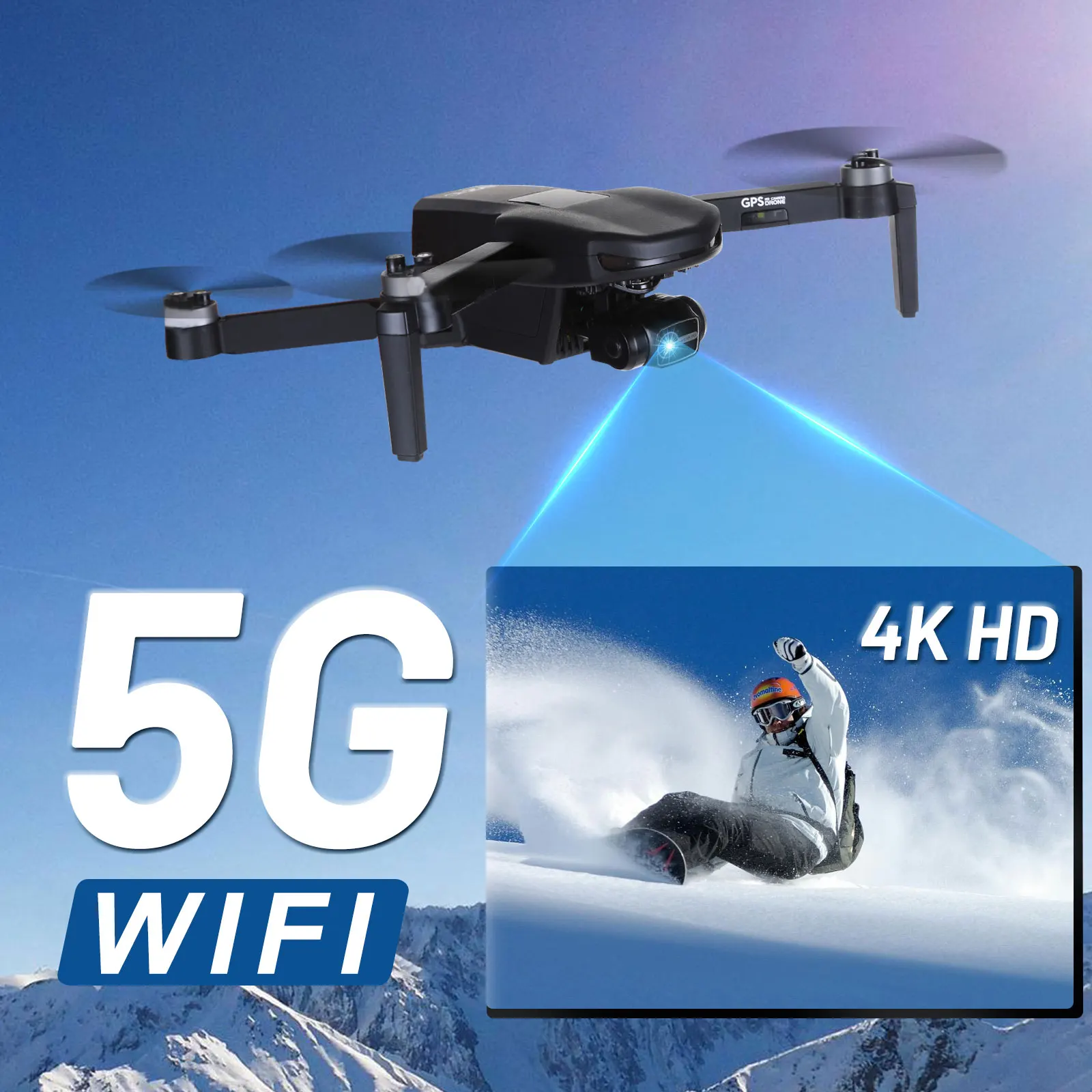 G-Anica-Drone GPS avec caméra 4K pour adultes, 5G, WiFi, FPV