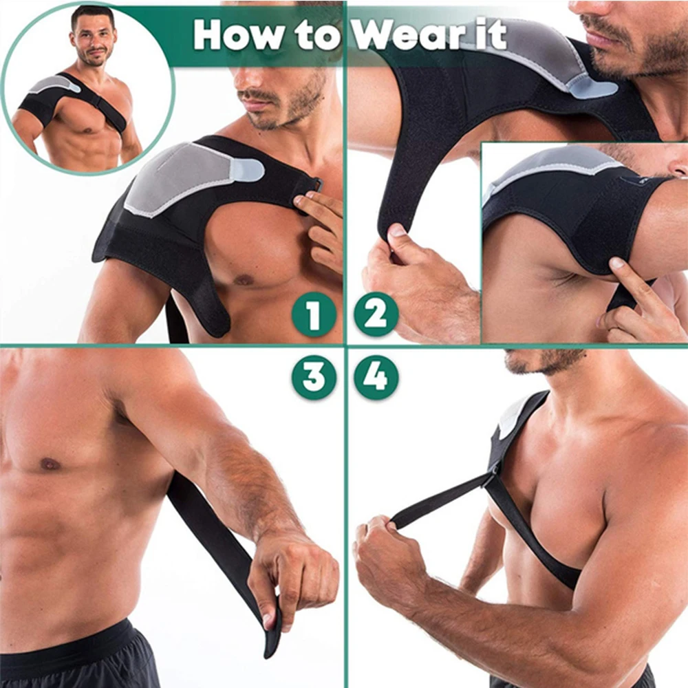 Adjustable Shoulder Support Brace pad Belt Band Strap Wrap Sport Recovery Neoprene Shoulder Compression Sleeves Back Brace Guard BEST SELLERS Adjustable Shoulder Support Brace pad Belt Band Strap Wrap Sport Recovery Neoprene Shoulder Compression Sleeves Back Brace Guard BEST SELLERS