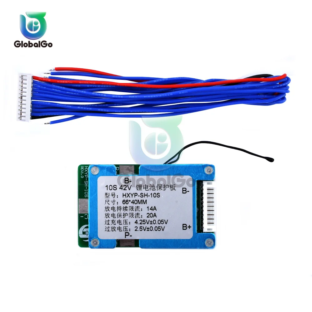 

10S 42V 15A BMS Polymer Cell 18650 Lithium Battery Protection Board With Balance And NTC Temperature Protect