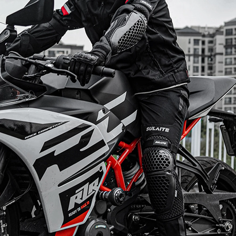 오토바이 무릎 보호대 통기성 모토크로스 무릎 보호대 편안한 오토바이 팔꿈치 보호대 라이딩 사이클링을 위한 크로스 보호대