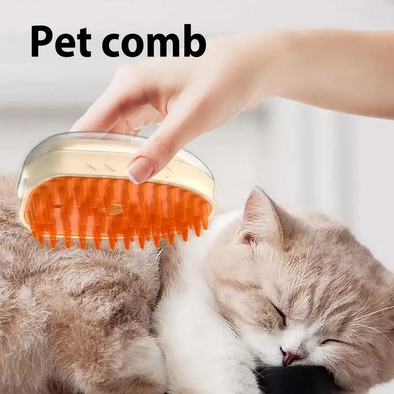 Steamy Cat Brush Steamy Shedding Brush For Dog Hair Rechargeable Shedding Brush For Dog Hair Steamy Massage Brush Pet Comb Cat 2
