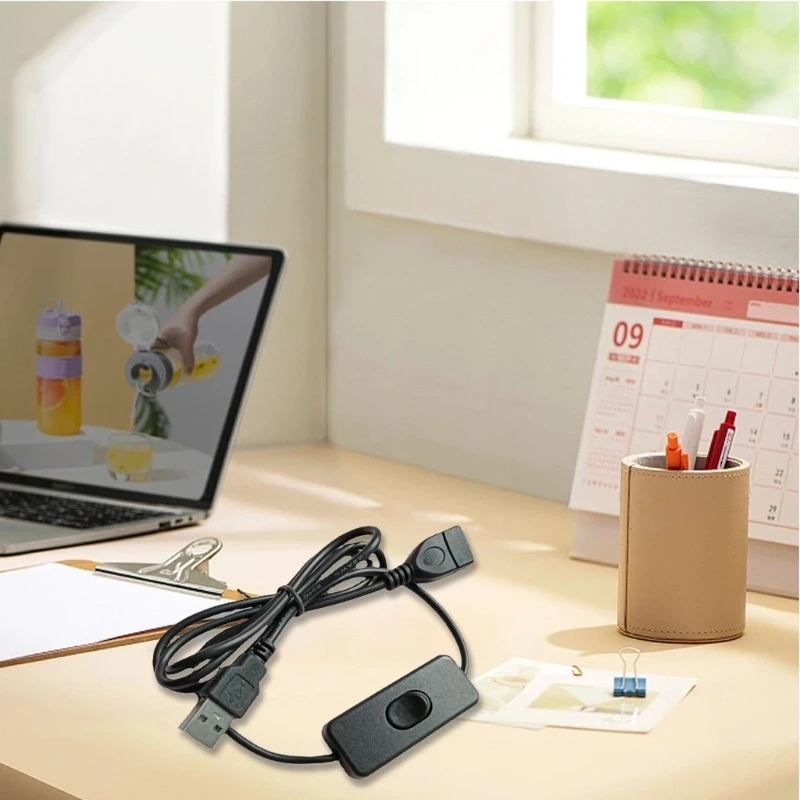 USB Male to Female Extension Cable with Power Switch