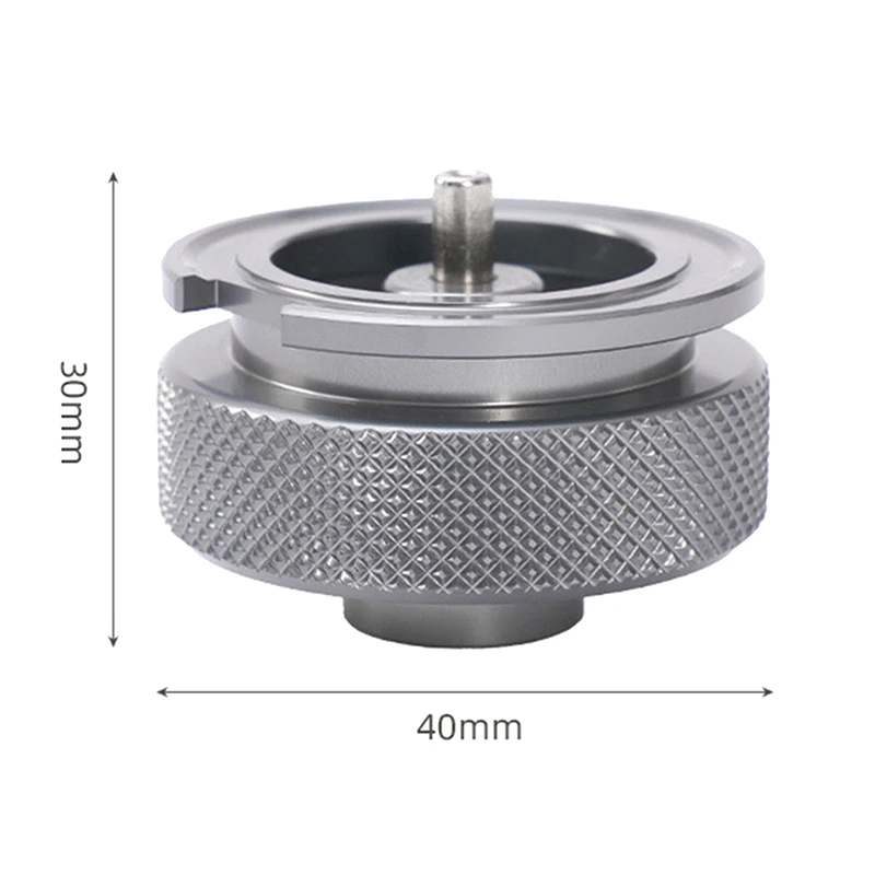 Outdoor Camping Butane Gas Adapter; Convert Flat Cylinder to Cartridge for Portable Torches