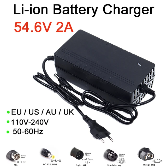 Electric Bicycle Charger 54.6v 2a  Electric Bicycle Battery Charger - 48v  2a Charger - Aliexpress