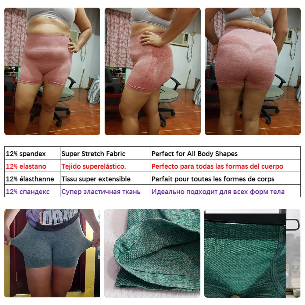 Workout Shorts Women Summer Push Up Sport Yoga Seamless Running Biker Fitness High Waist Tummy Control
