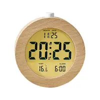 Electric Desk Clock Small Battery Alarm Clock Wooden Clock with Snooze and Nightlight Battery Powered Alarm Clock for Home 1