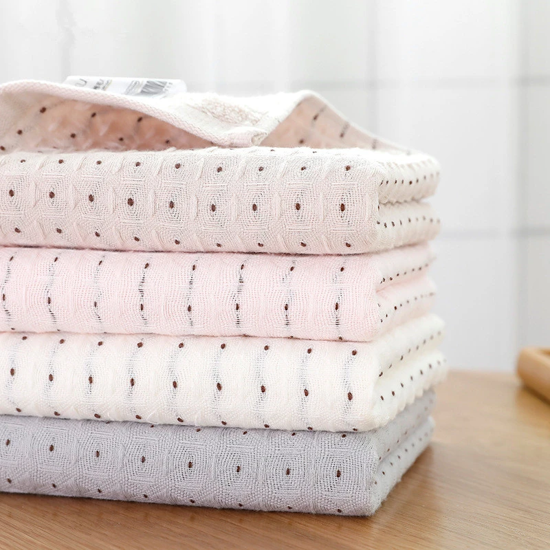 

34x75cm Honeycomb Tarpaulin Fabric Towels Breathable Soft Absorbent Cotton Bathroom Washcloth Adult Hand Towel