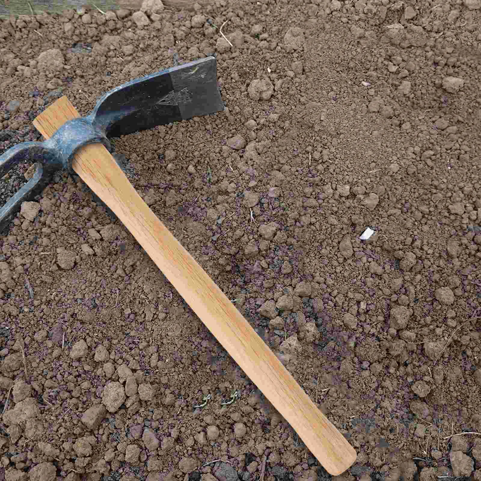 Hoe Wooden Handle for Garden Work Replacement Handles Hammer Replacements Working Carpenter Tool 3