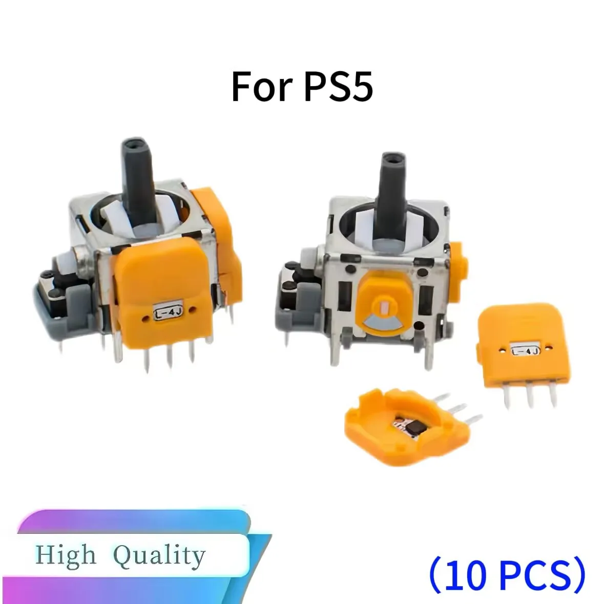 10-50PCS V4.0 PS5 컨트롤러 용 홀 효과 조이스틱 모듈 컨트롤러 플레이 스테이션 5 용 3D 아날로그 스틱 센서 모듈 수리