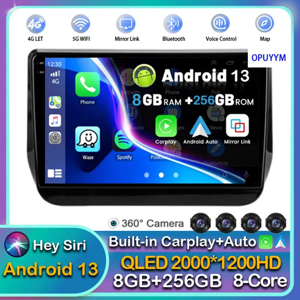 Автомагнитола Carplay для Hyundai H1 II 2 TQ Grand Starex 2007-2015, мультимедийный плеер с GPS, стерео 2din, Android 13, Wi-Fi, головное устройство