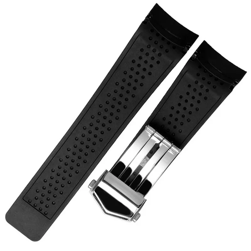 Waterproof Sport Silicone Watchband - Soft Rubber Strap