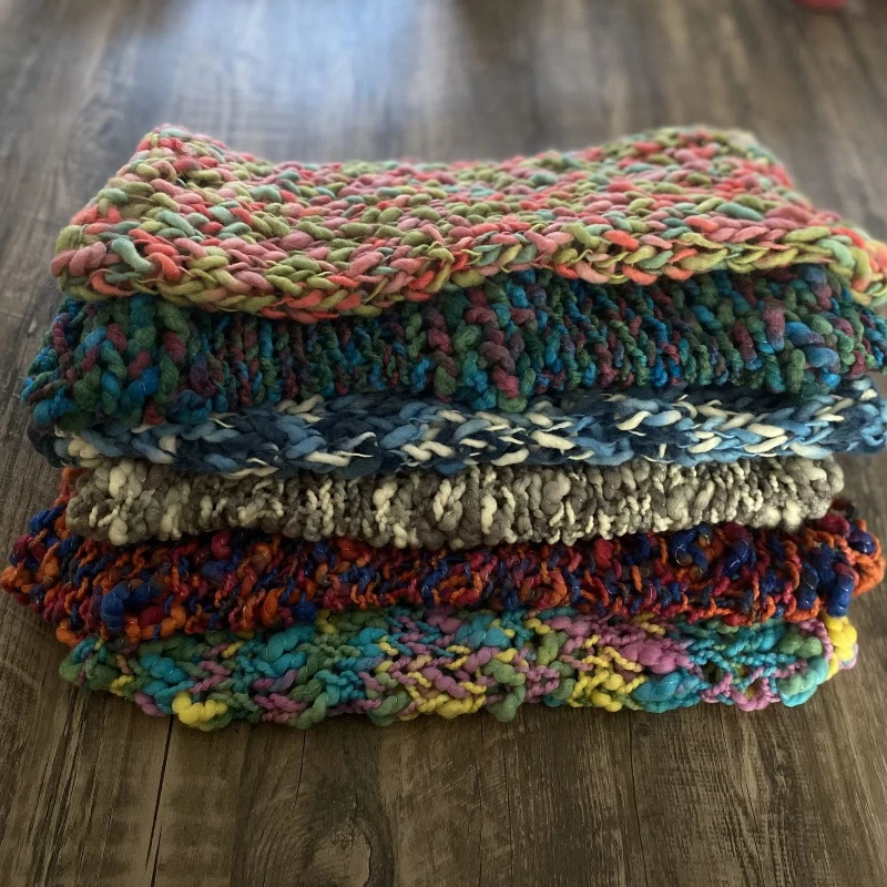 Newborn Keep Warm Blanket Thicken Lamb's Wool Autumn Warmth Blankets for Bed Baby Photography Props Sofa Blanket Throw