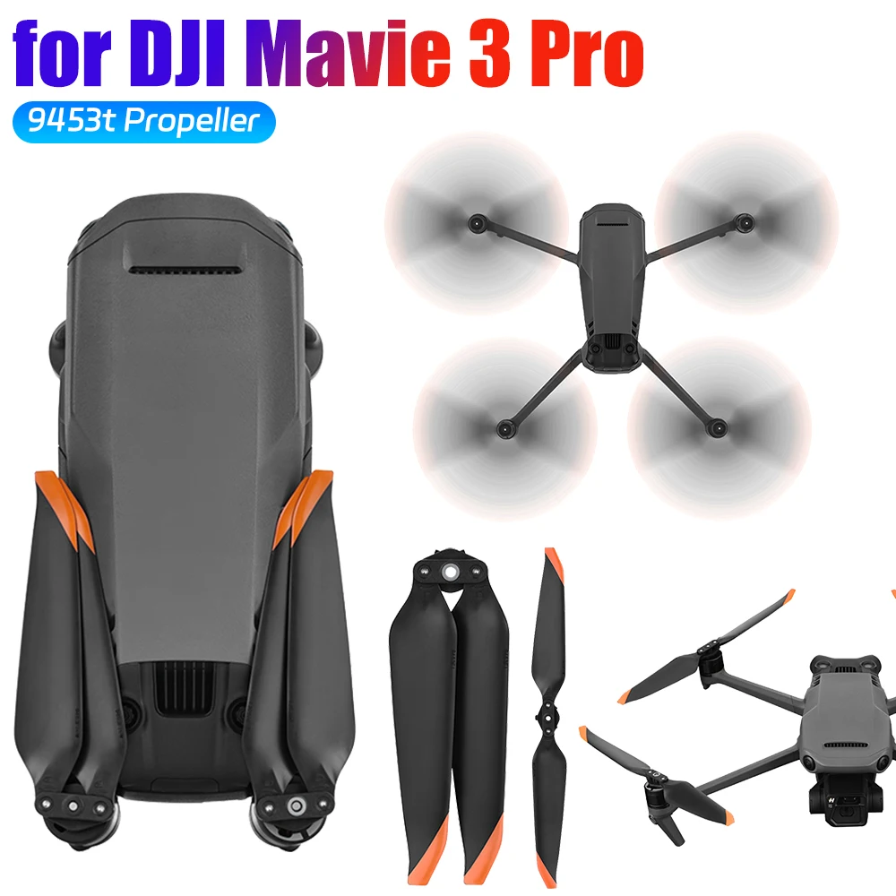 DJI Mavic 3 Pro 프로펠러용 2쌍 9453T 드론 프로펠러 경량 스크류 윙 드론 프로펠러 교체 액세서리