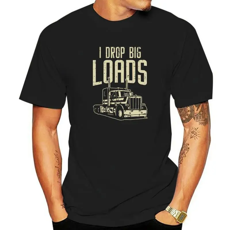 Mens I Drop Big Load Semi Truck Trucking Driver Trucker T-Shirt Designer Top T-Shirt Da Uomo Casual Top Shirt Cotone Stampato In 3D