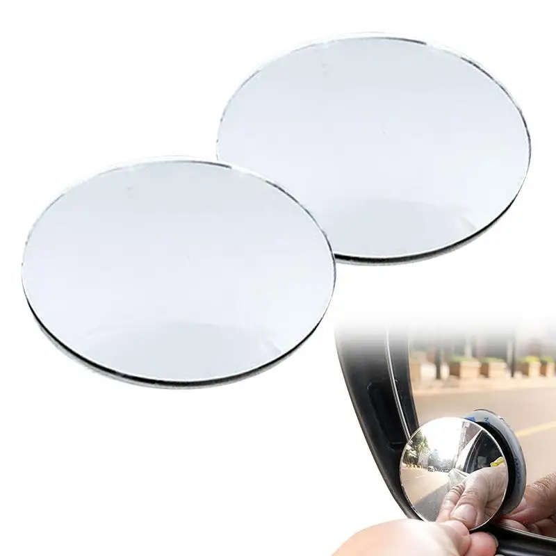Blind Spot Car Mirror Glass Round Convex Rear View Mirror 360 Degree