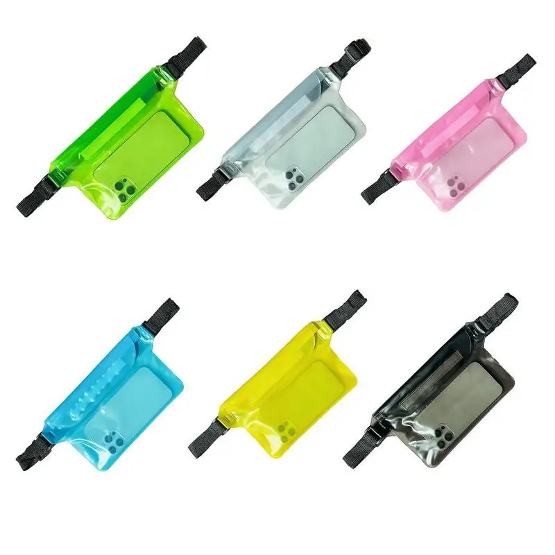 Waterproof Dry Bag Pouch For Phone Bag Adjustable Waist Strap Shoulder Bags Underwater Case For Beach Swimming Water Sports 5