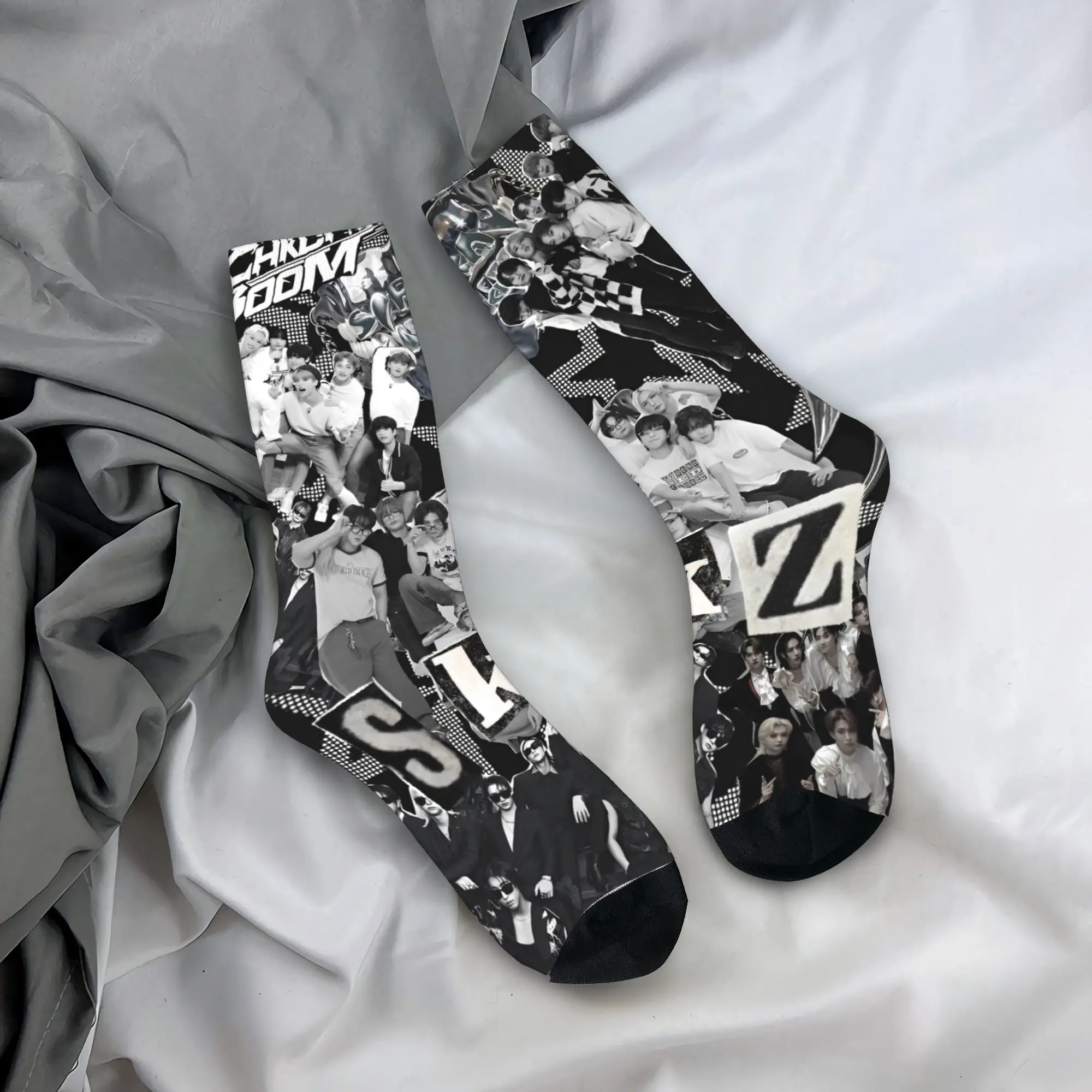 Kids' Gothic Design Autumn Socks - KPOP Inspired Band Style Outdoor Quality