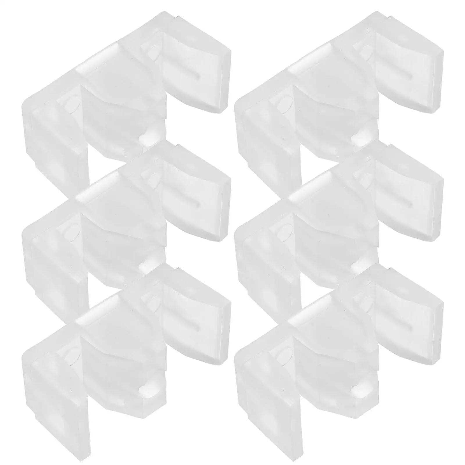6 Pcs Anti Collision Block Pad for Shower Glass Door Sliding Guide Handles Stopper Bumpers Seal Strip Water Stop Door Bottom