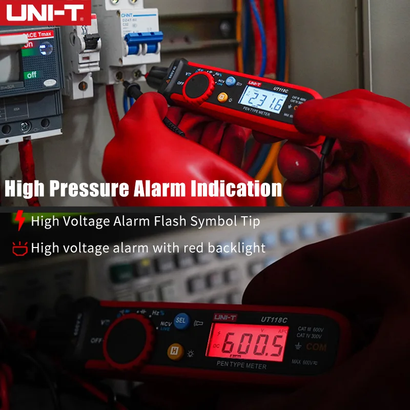 UNI-T  AC DC   ̿ Ӽ ׽ ,  Ƽ   6000 īƮ, UT118C