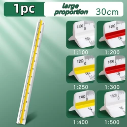 Enhanced Multi - Functional Triangular Scale Ruler for Graphic and Interior Design (Large proportion)