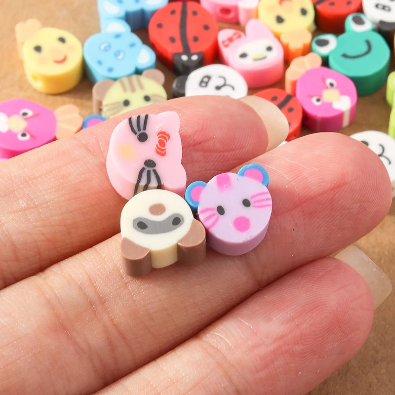 30 teile/los mischen Fruchtform Charms Polymer Clay Perlen Anhänger für Schmuck machen DIY Mode Halskette Armband Ohrring Zubehör – Detail 4