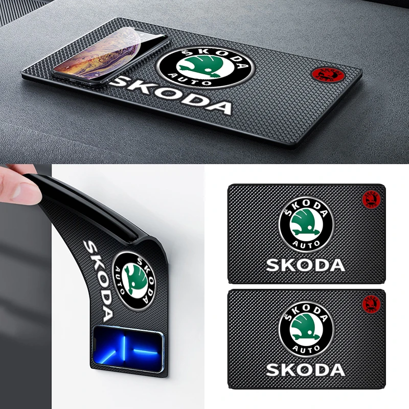 Auto Ornament Pvc Anti Slip Mat Sticky Pad Dashboard Antislip Mat Voor Skoda Octavia A5 A7 Fabia