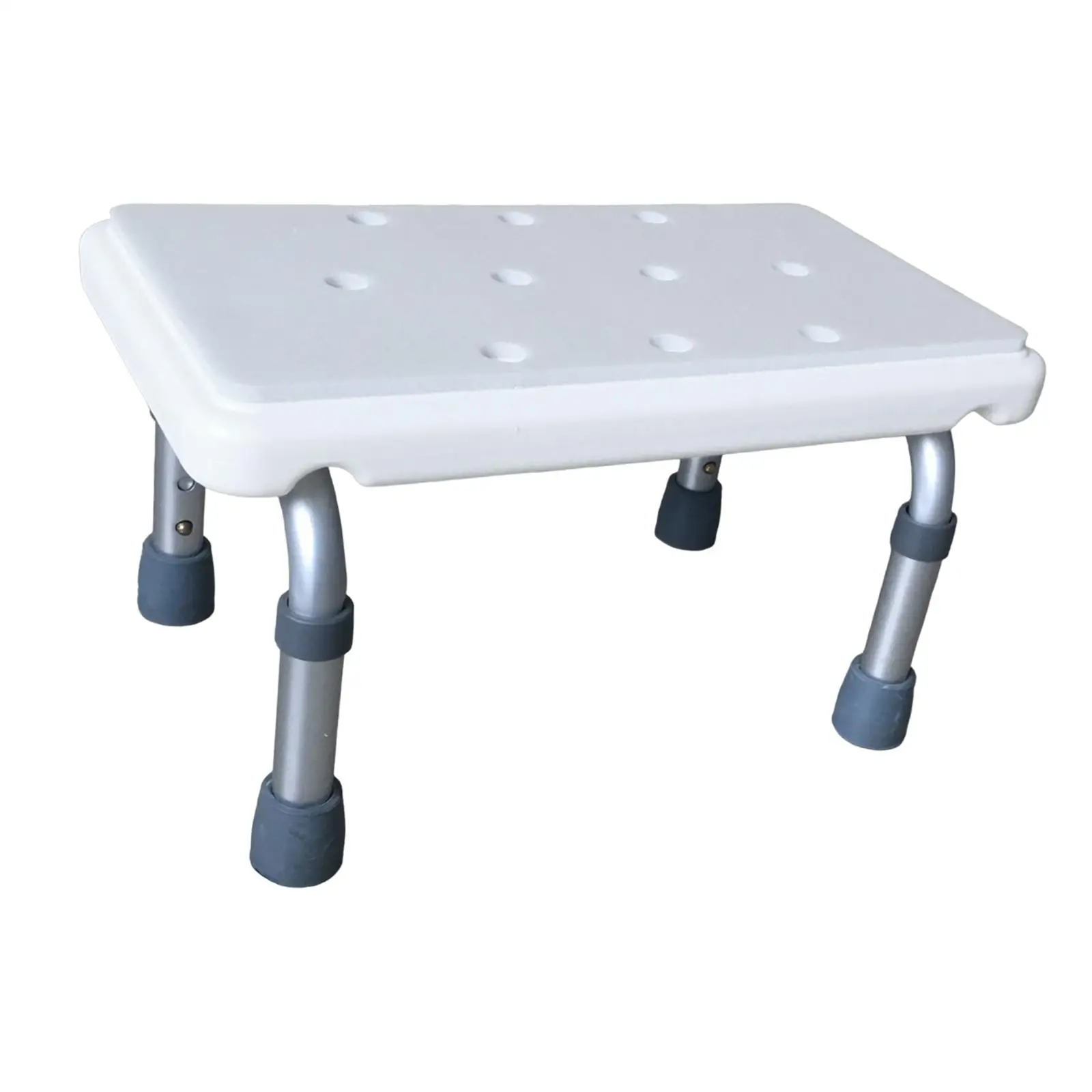Shower Stool Adjustable Bathroom Step Stool for Bedside Apartment Kithchen