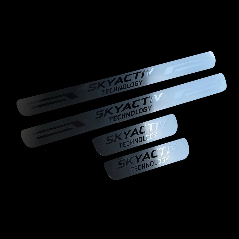 4 Stuks RVS Auto Instaplijsten Voor Mazda CX-3 2014-2019 - Kick Plates Drempelbeschermers