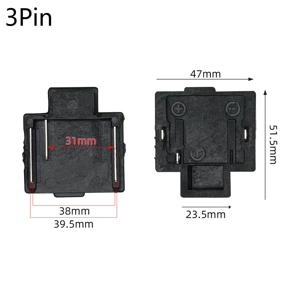 2Pin 3Pin Battery Connector Terminal Block Lithium Adapter Converter Metal Makita 18V 21V Electrical Power Tools Accessories