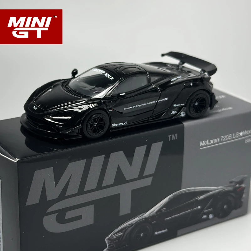 MINIGT 1:64 McLaren 720S LB☆Works Black alloy car model 777