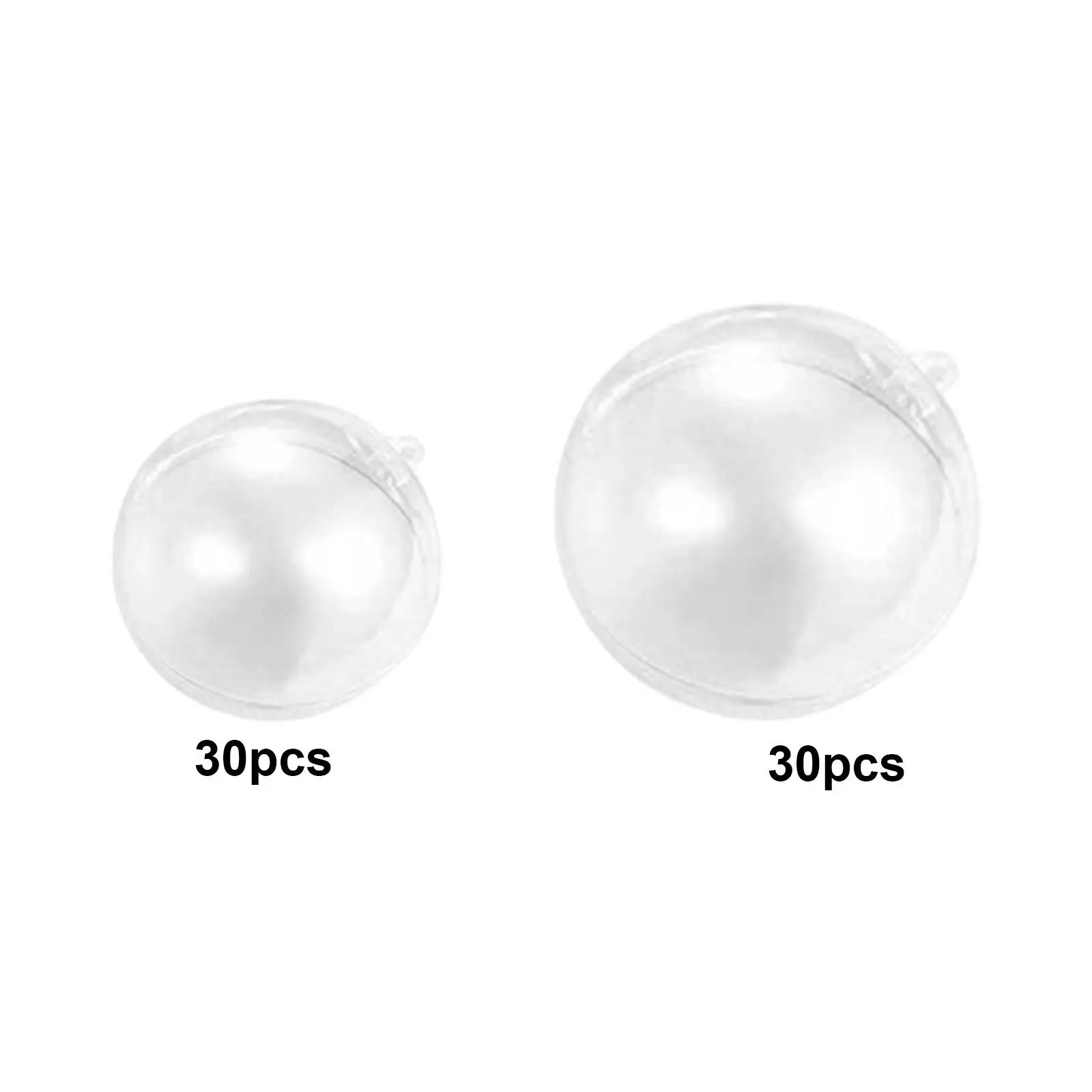 30xClearBallsChristmasDecorationBallsArtsEmptyPresentCraft