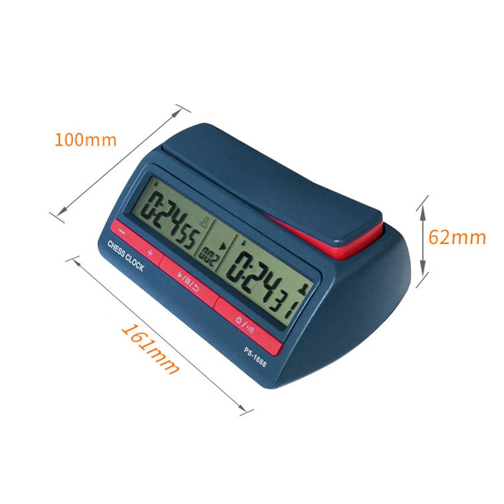 Chess Digital Timer Professional Count Up Down Timer Plastic Battery Powered Multifunctional Lightweight for Family Personal Use chess timer