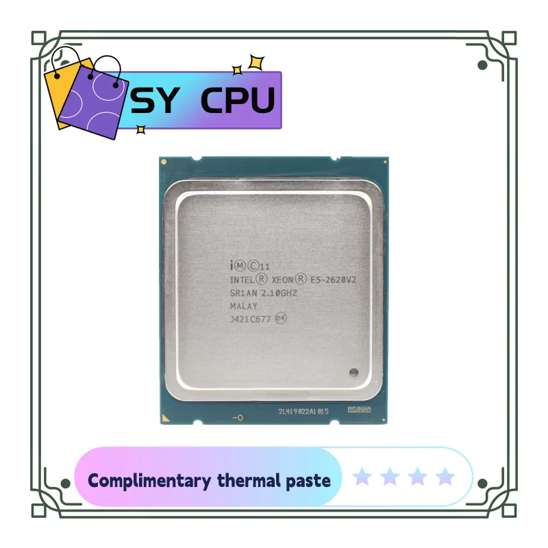 Cpu Intel Xeon Usata E5 2620 V2 Sr1An 2.1Ghz 6-Core 15M Lga2011 Processore E5-2620 V2 Xeon V2 Series Cpu
