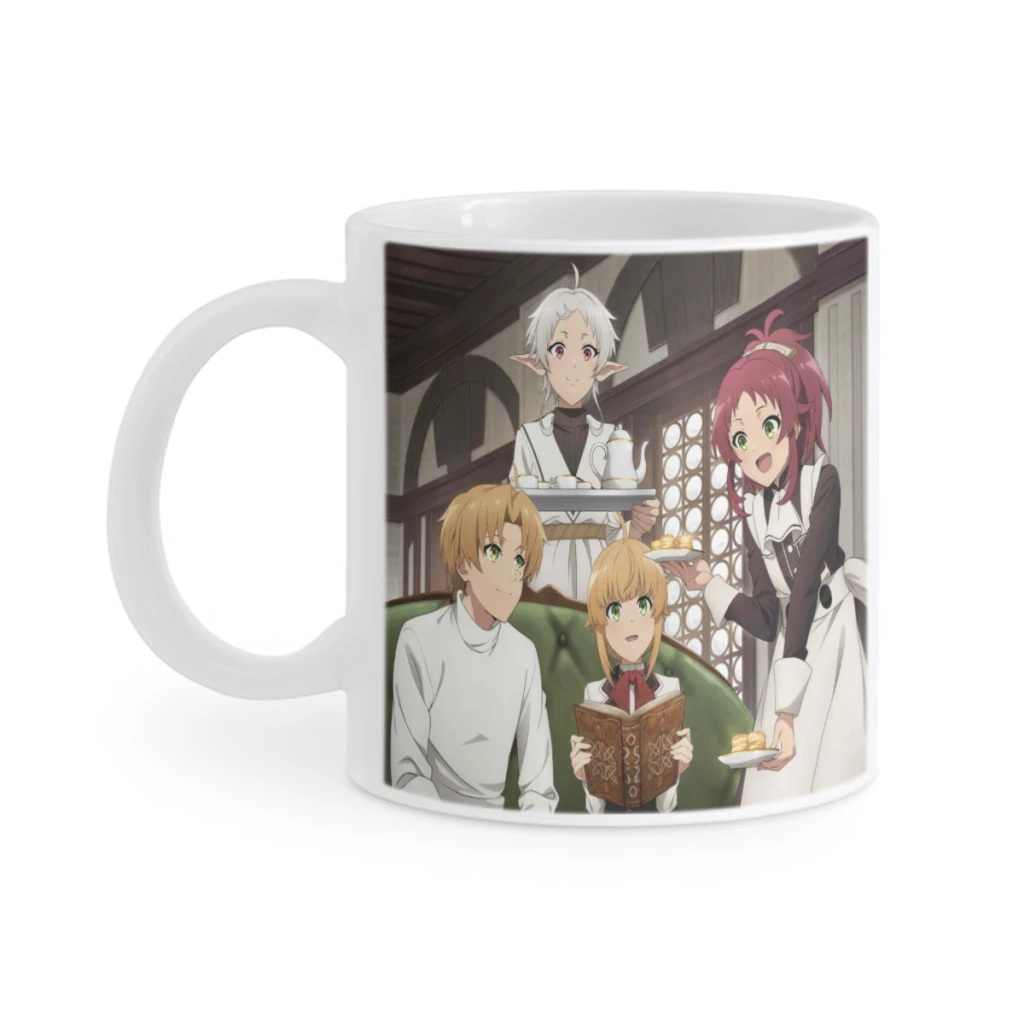 

Mushoku-Tensei-Jobless-Reincarnation Ceramics Coffee Mugs Tea Cup Milk Cups Gifts Drinkware Coffeeware Anime