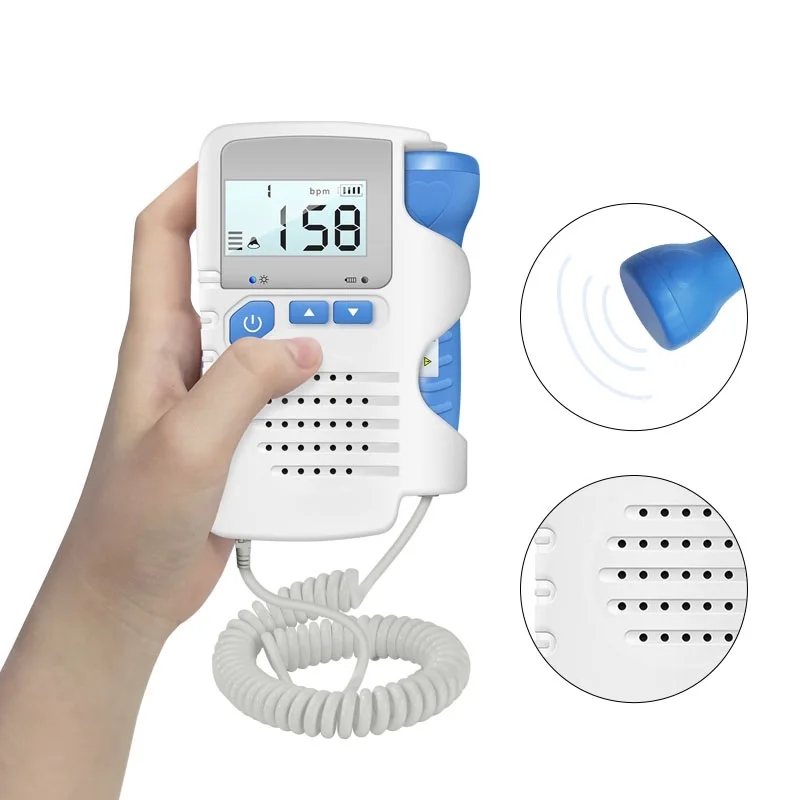 Fetal Doppler Handhold Pocket Portable Sound Baby Heart Pregnancy