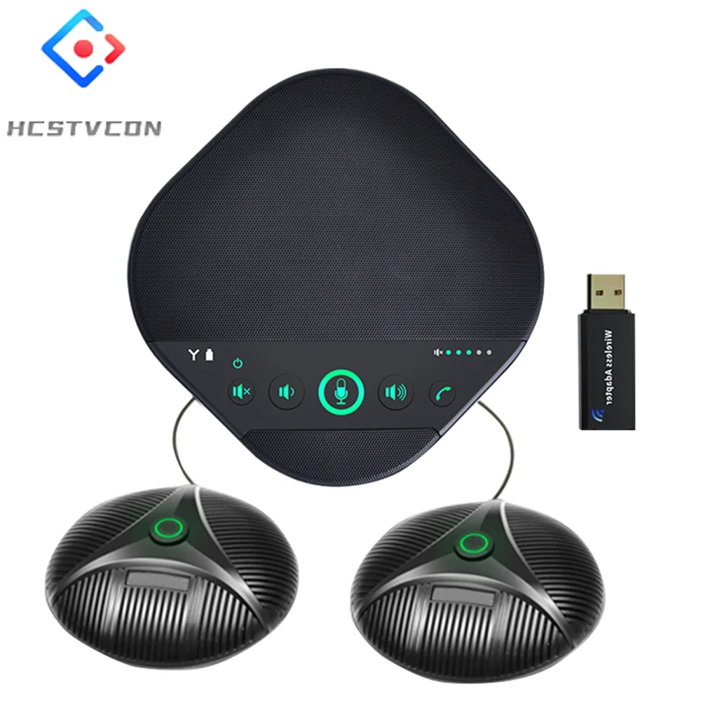 スピーカーフォン 会議用マイクBluetooth 4つのAIマイク360°全方向